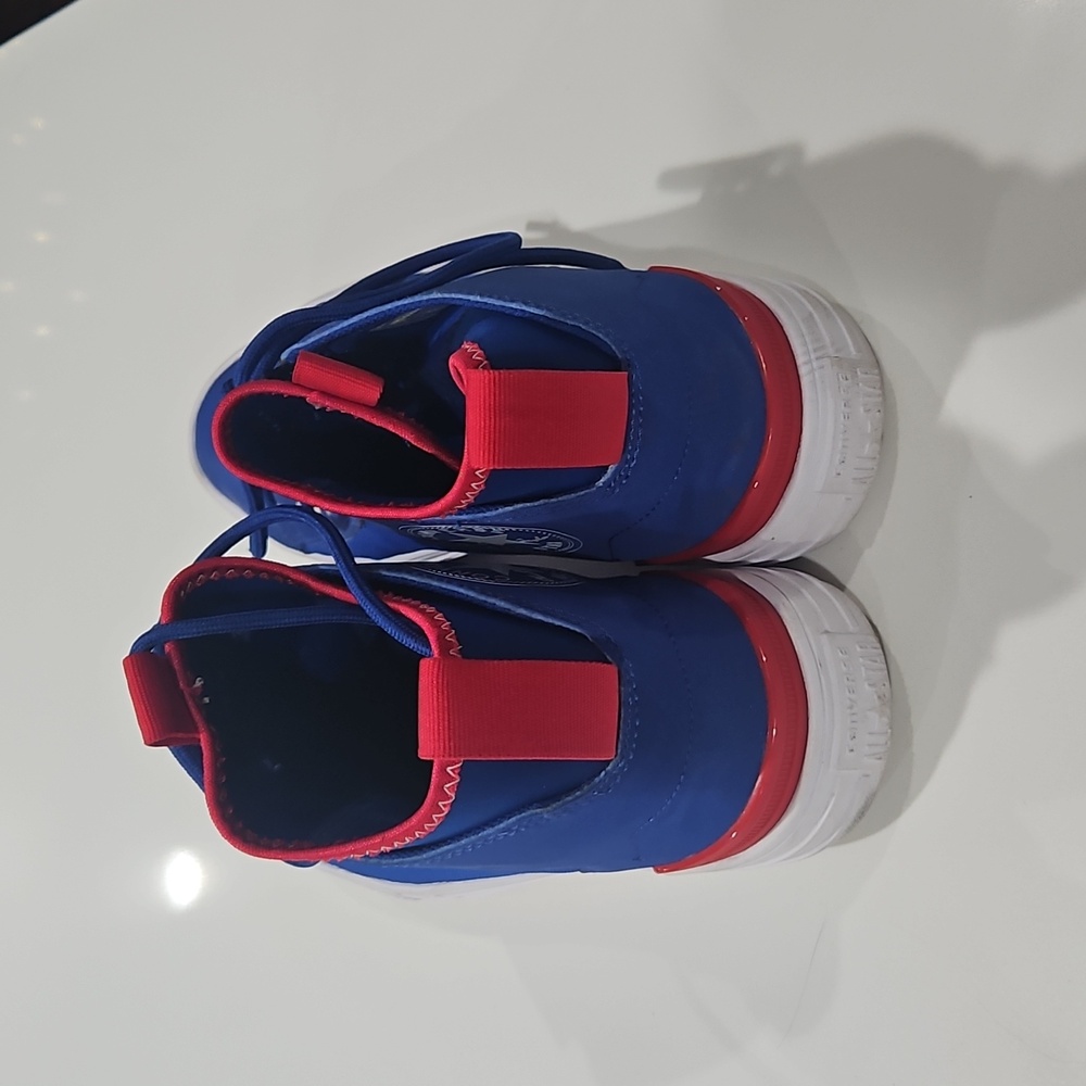Converse Blue and Red Athletic Shoes - Picture 4 of 6